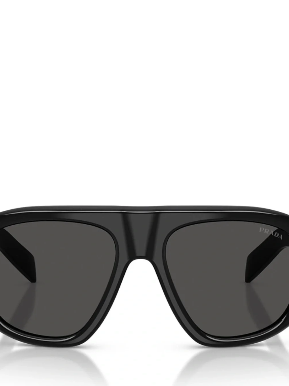 Prada Black Aviator-Style Sunglasses with Dark Lenses these can be unisex